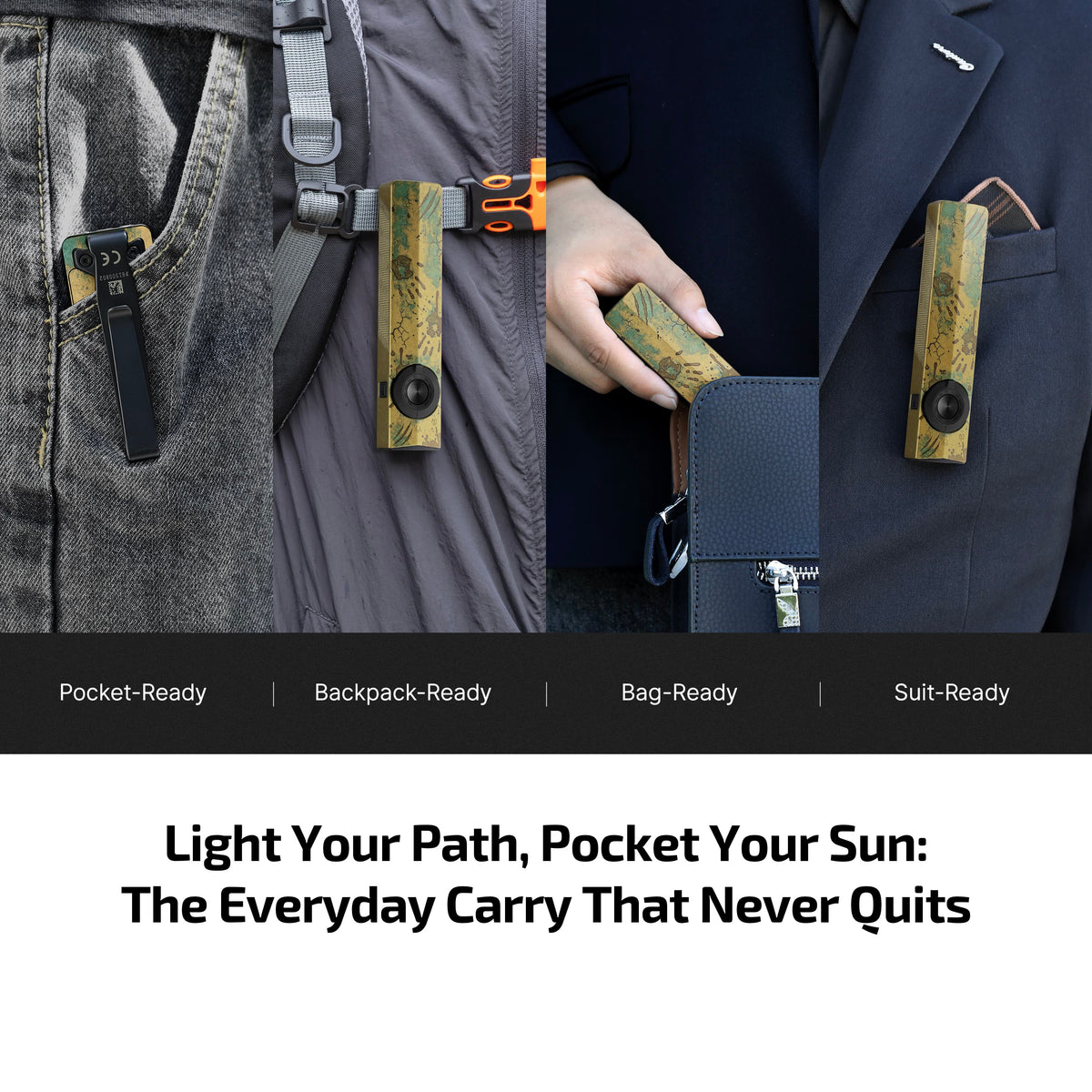 Olight ArkPro everyday carry in pocket and bag