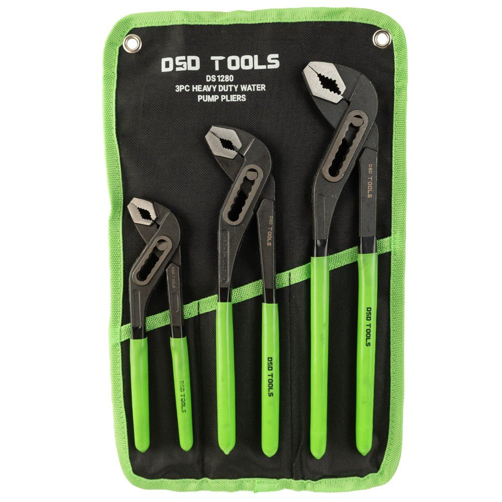DSD TOOLS 3PC HEAVY DUTY WATER PUMP PLIERS DS1280 image 0