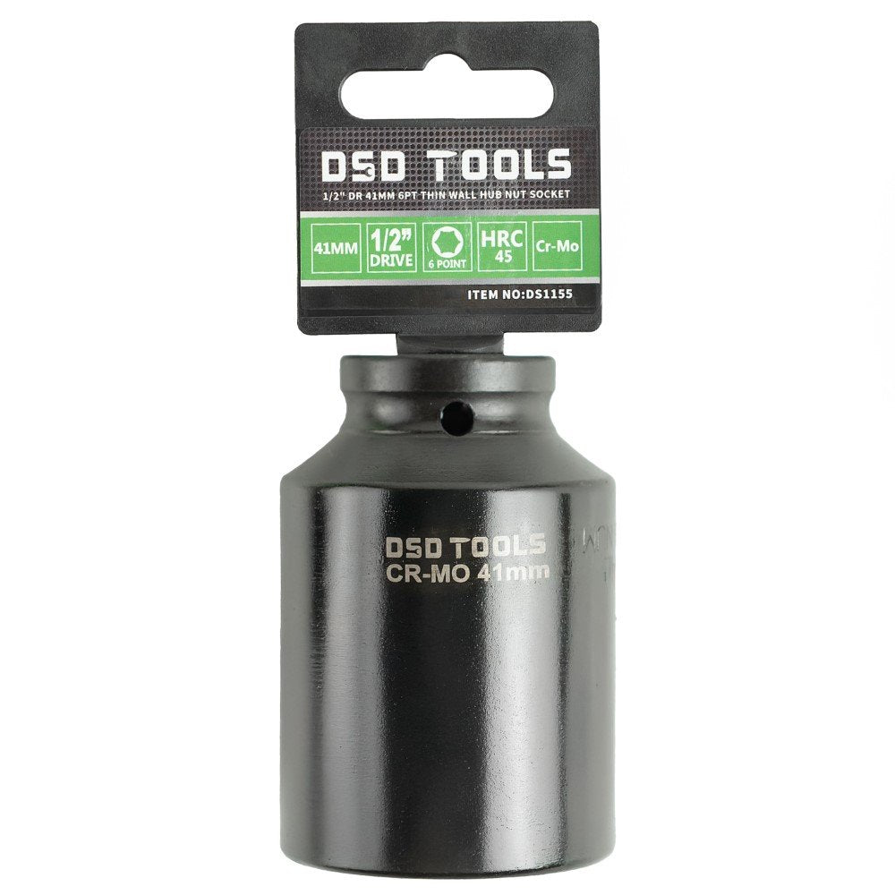 DSD TOOLS 1/2 DR 41MM 6PT THIN WALL HUB NUT DS1155 image 0