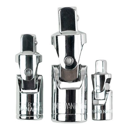 DSD TOOLS 3PC UNIVERSAL JOINT SET 1/4", 3/8" &amp; 1/2" DS1327 image 0