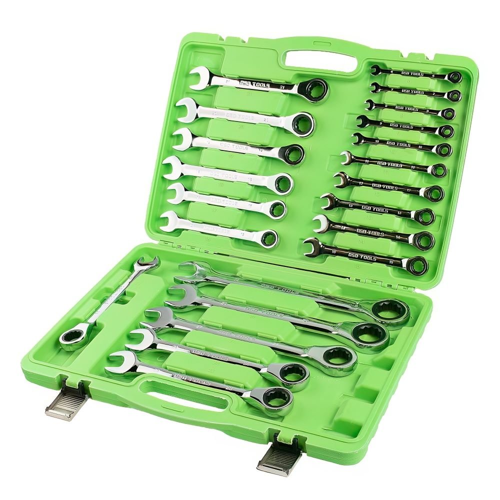 DSD TOOLS 22PC METRIC GEAR RATCHET COMBINATION WRENCH SET DS1059 image 0