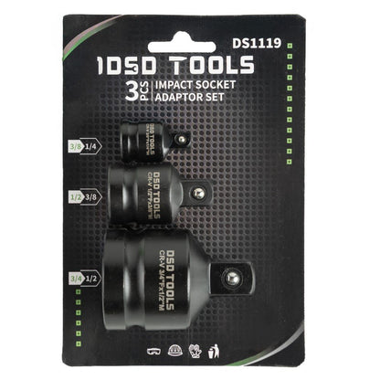 DSD TOOLS 3PC IMPACT SOCKET ADAPTOR SET DS1119 image 1