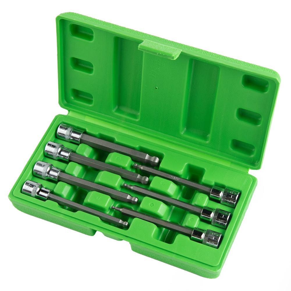 DSD TOOLS 7PC 3/8" DR BALL END HEX BIT SOCKETS DS1221 image 0