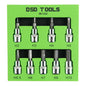 DSD TOOLS 9PC 3/8" DR HEX BIT SOCKETS DS1222 image 0