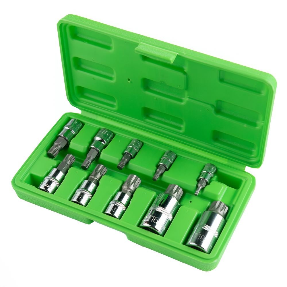 DSD TOOLS 10PC TRIPLE SQUARE BIT SOCKETS DS1239 image 0