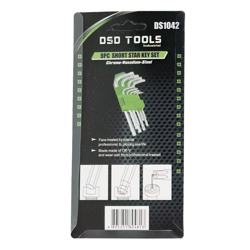 DSD TOOLS 9PC SHORT STAR KEY SET DS1042 image 3
