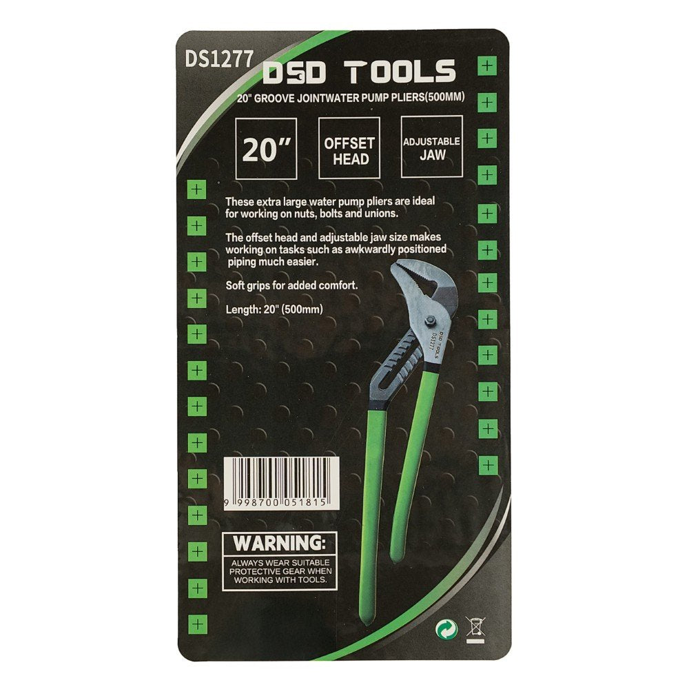 DSD TOOLS 20" GROOVE JOINT WATER PUMP PLIERS (500MM) DS1277 image 2
