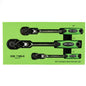 DSD TOOLS 3PC FLEXI HEAD RATCHET SET 1/4", 3/8" &amp; 1/2" DRIVES DS1373 image 0