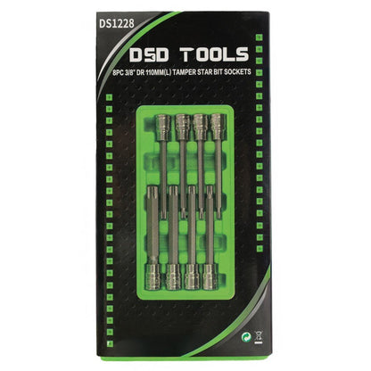 DSD TOOLS 8PC 3/8" DR 110MM(L) TAMPER STAR BIT SOCKETS DS1228 image 3