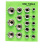 DSD TOOLS 17PC 3/8" DR SHALLOW SOCKETS 8-24MM - SATIN  FINISH DS1323 image 0