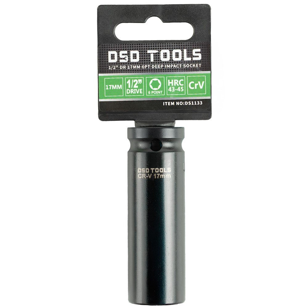 DSD TOOLS 1/2 DR 17MM 6PT DEEP IMPACT SOCKET DS1133 image 0