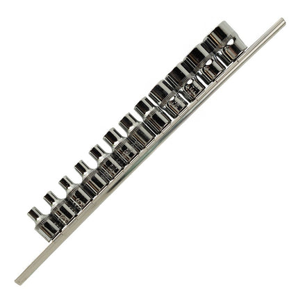DSD TOOLS 12PC 3/8" DR E STAR SOCKETS ON RAIL DS1310 image 0