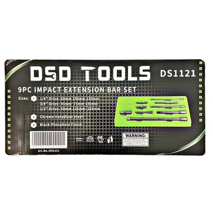DSD TOOLS 9PC IMPACT EXTENSION BAR SET DS1121 image 2
