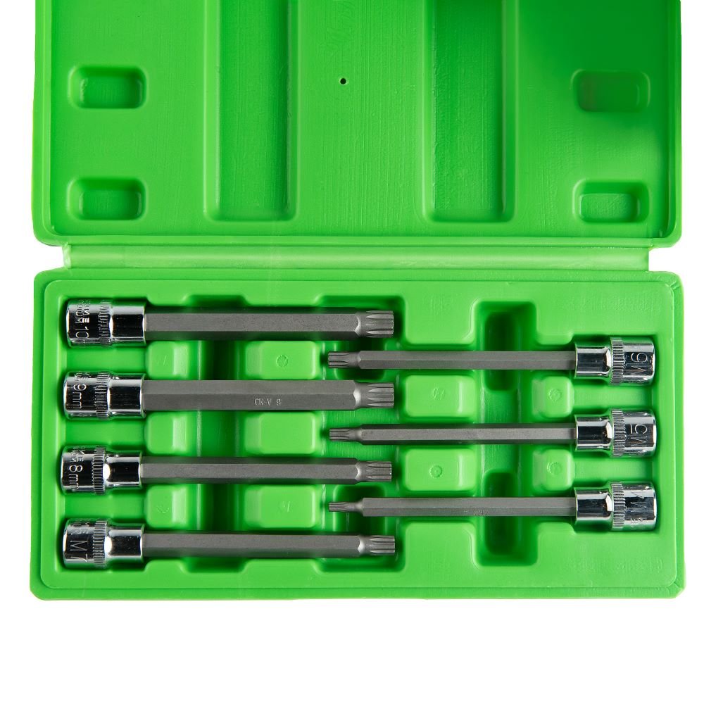 DSD TOOLS 7PC 3/8" DR 110MM(L) SPLINE BIT SOCKETS DS1227 image 2