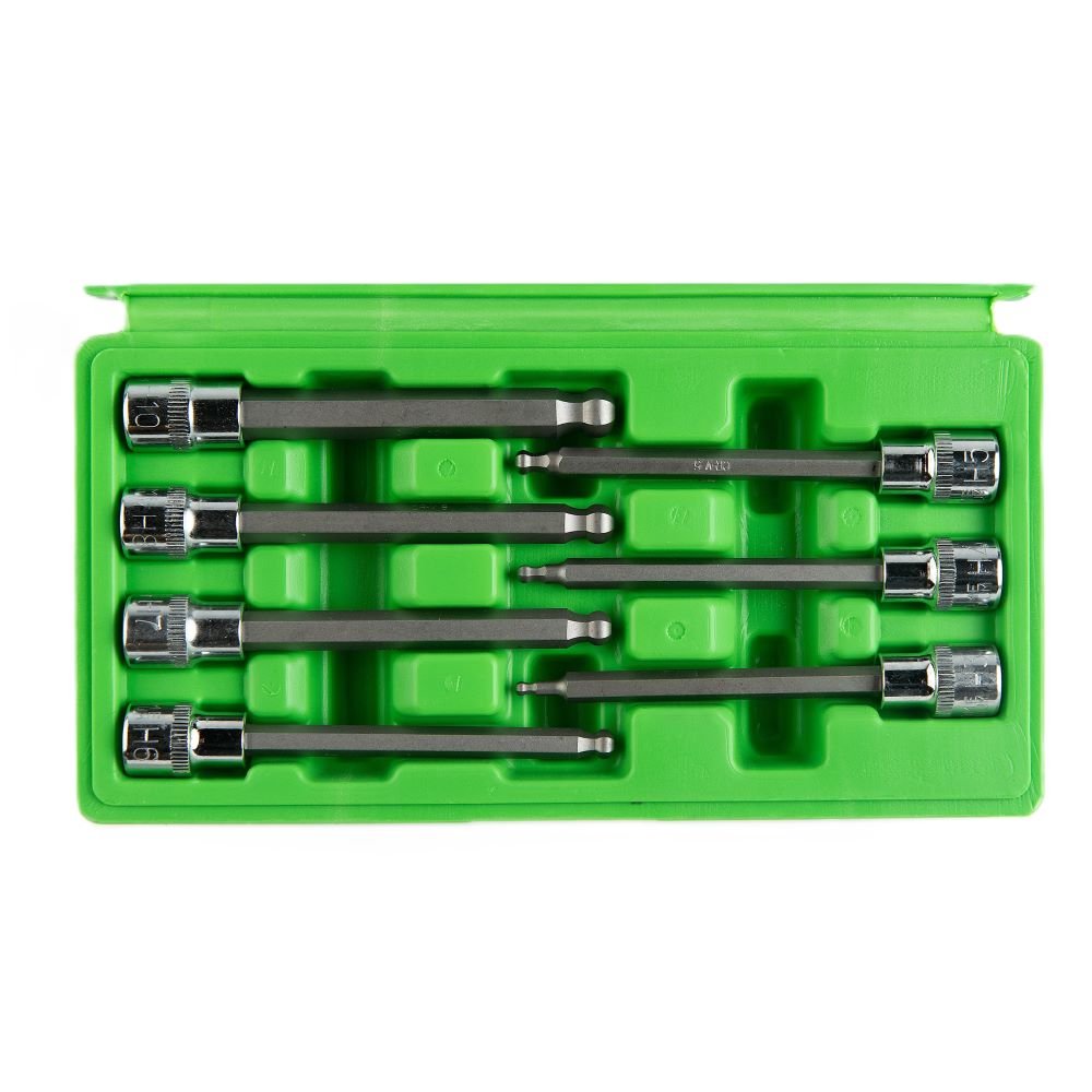 DSD TOOLS 7PC 3/8" DR BALL END HEX BIT SOCKETS DS1221 image 2