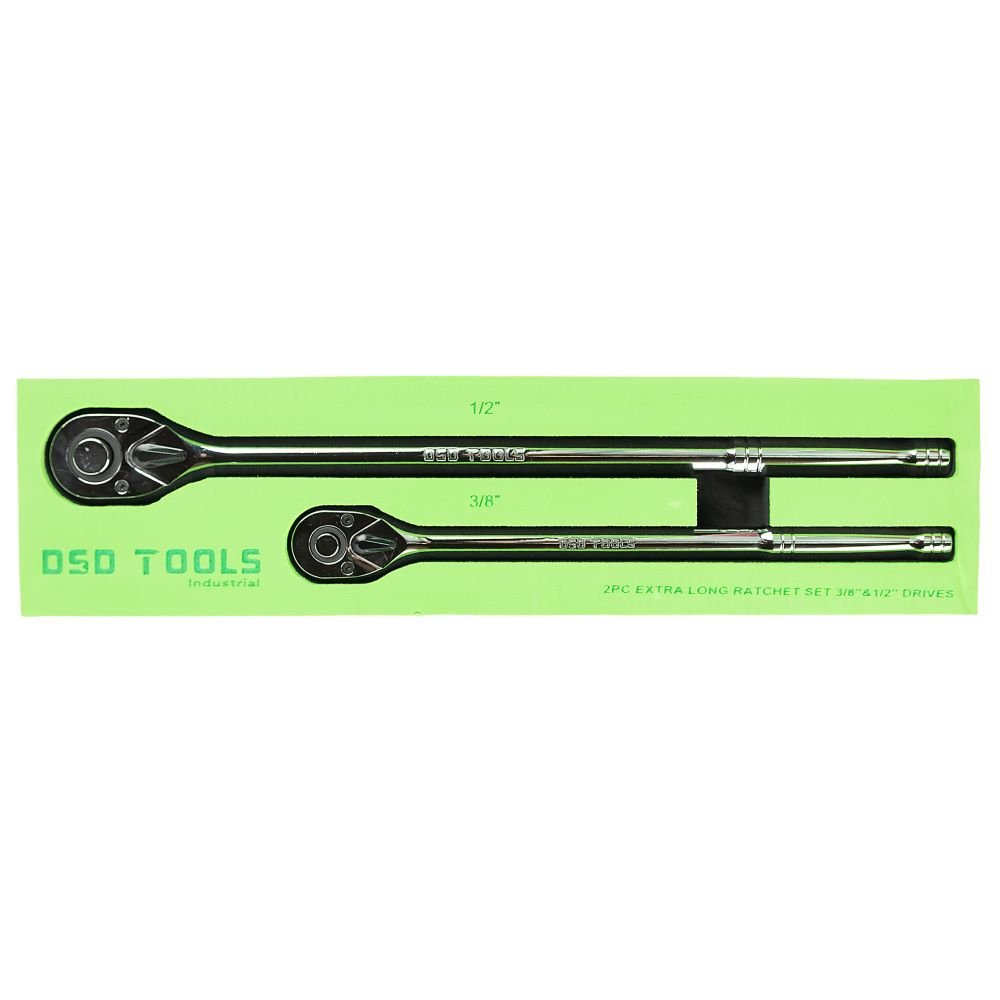 DSD TOOLS 2PC EXTRA LONG RATCHET SET 3/8" &amp; 1/2" DRIVES DS1086 image 4