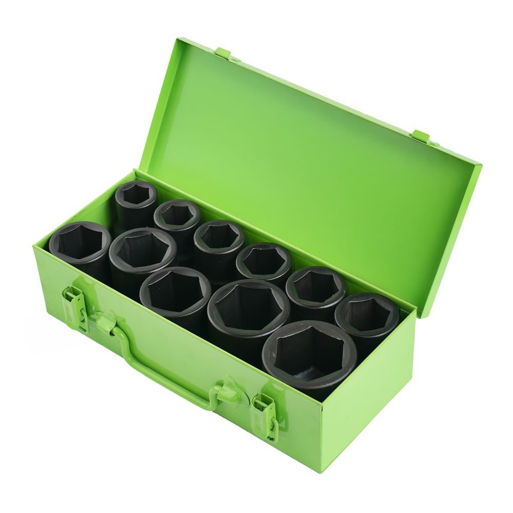 DSD TOOLS 11PC 1" DR 6PT DEEP IMPACT SOCKETS DS1174 image 0