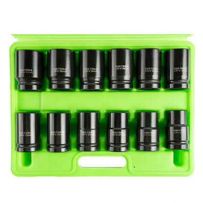 DSD TOOLS 12PC 1 DR 6PT DEEP IMPACT SOCKETS METRIC DS1173 image 2