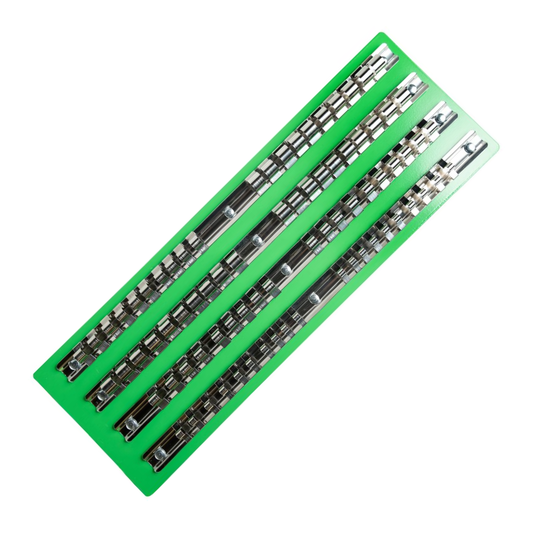 DSD TOOLS 80 CLIP METAL SOCKET STORAGE TRAY 1/4", 3/8", 1/2" DRIVE DS1358 image 0