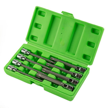 DSD TOOLS 8PC 3/8" DR 110MM(L) TAMPER STAR BIT SOCKETS DS1228 image 1