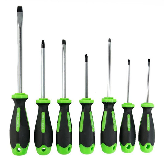 DSD TOOLS 7PC SOFT GRIP SCREWDRIVER SET POZI &amp; SLOTTED DS1049 image 0