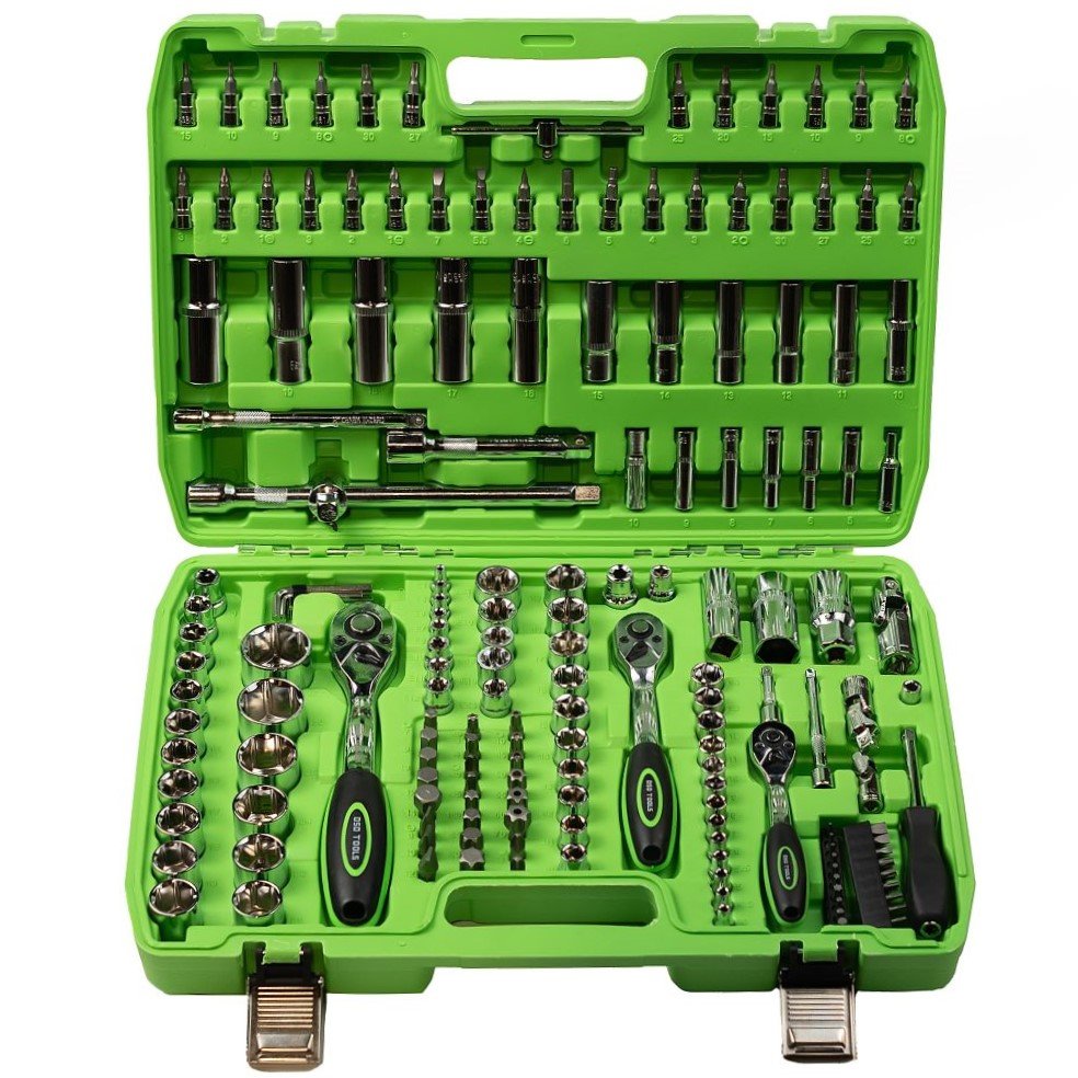 DSD TOOLS 172PC 1/4 3/8 1/2 DR METRIC SUPER LOCK SOCKET SET DS1034 image 0
