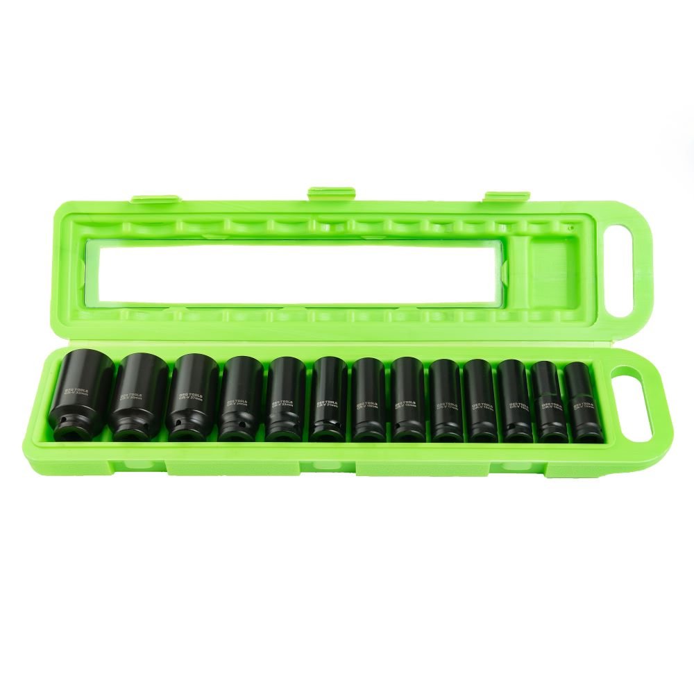 DSD TOOLS 13PC 1/2" DR 6PT DEEP IMPACT SOCKETS DS1111 image 0