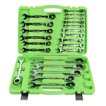 DSD TOOLS 22PC METRIC GEAR RATCHET COMBINATION WRENCH SET DS1059 image 0