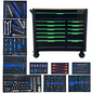 DSD TOOLS 12 DRAWER ROLLER TOOL CHEST 10 CABINETS TOOLS INCLUDED DS1018