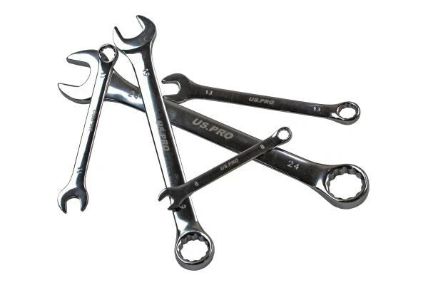 USPRO 18PC METRIC COMBINATION SPANNER SET