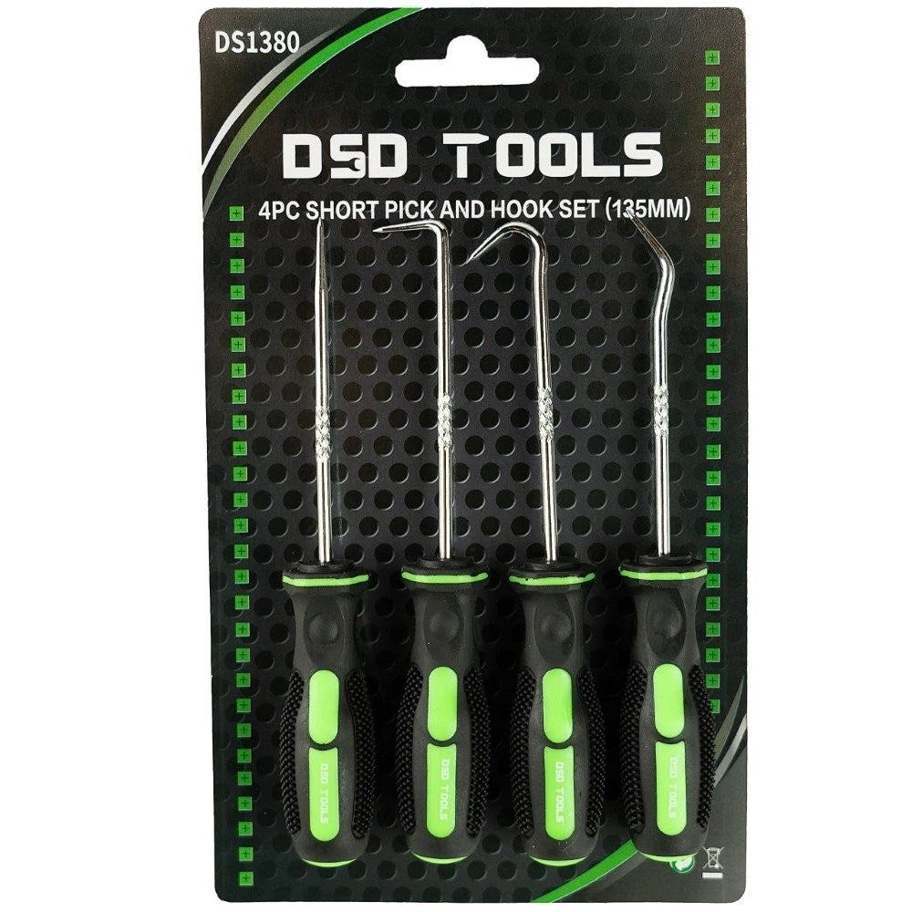 4PC SHORT MINI PICK & HOOK SET